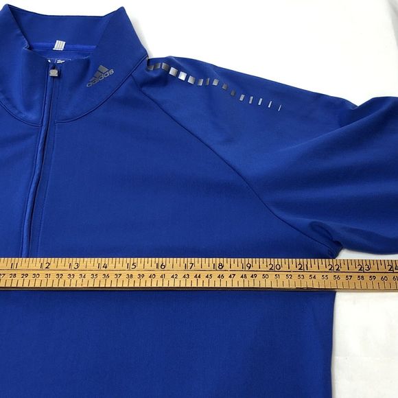 Adidas Puremotion Dalhousie Golf Course Shirt Long Sleeve Medium Blue Pullover - Picture 6 of 12